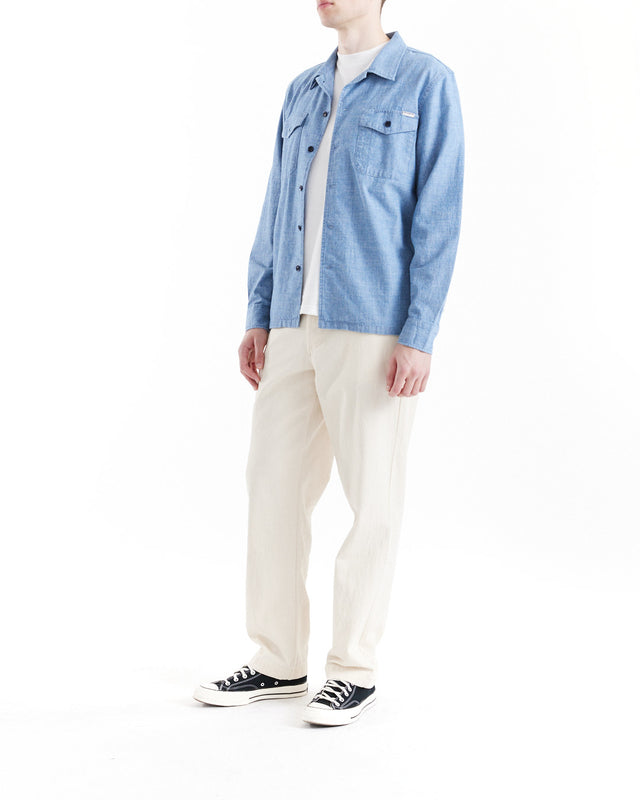 Forecourt Denim Shirt - Indigo Chambray