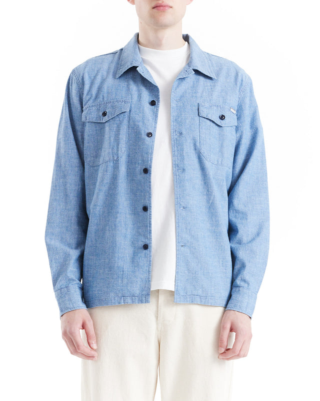 Forecourt Denim Shirt - Indigo Chambray