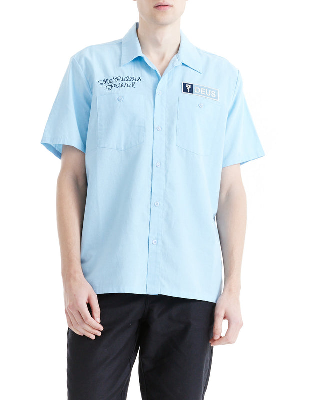 Forecourt Shirt - Sky Blue