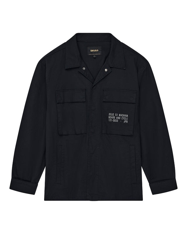 Tommy Poplin Surf Shirt - Black