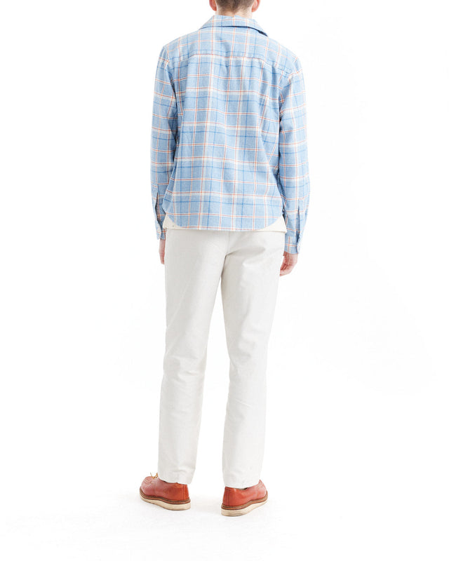 Vacay Check Shirt - Sky Blue