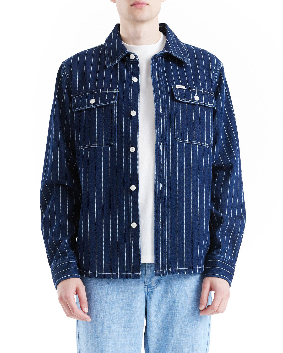 Shirts | Deus Ex Machina | Vacay Stripe Denim Shirt - Indigo