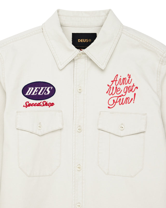 Tin Lizzie Shirt - Dirty White