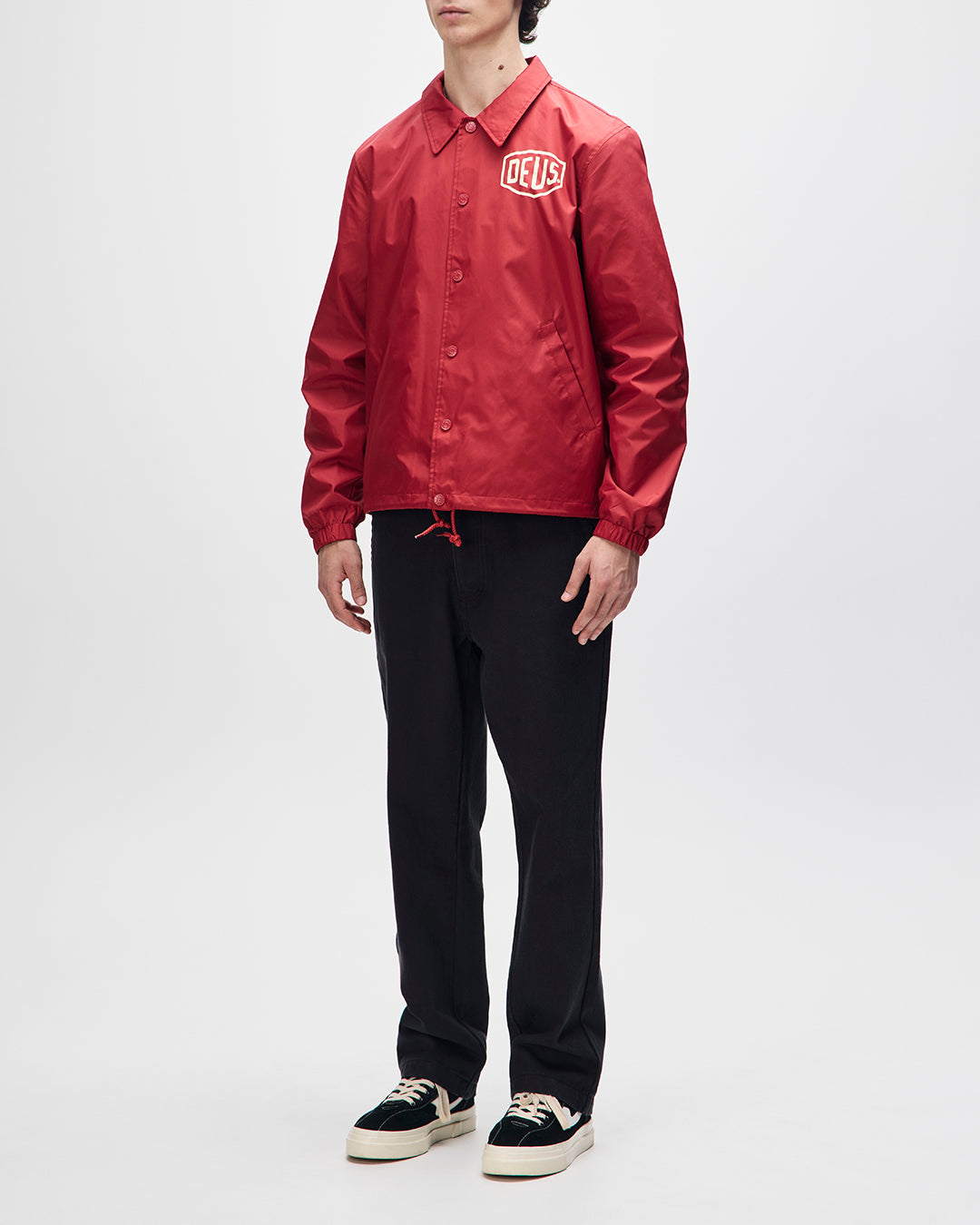 Jackets | Deus Ex Machina | Venice Coach - Lava Falls Red – Deus