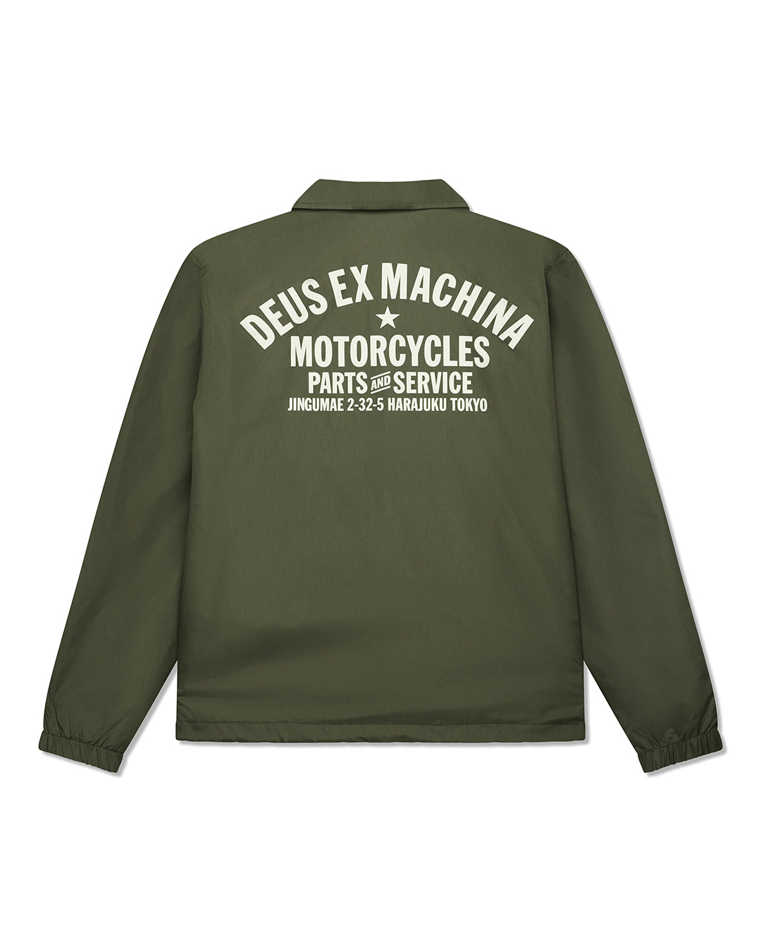 Chaquetas | Deus Ex Machina | Harajuku Coach - Verde Ciprés – Deus