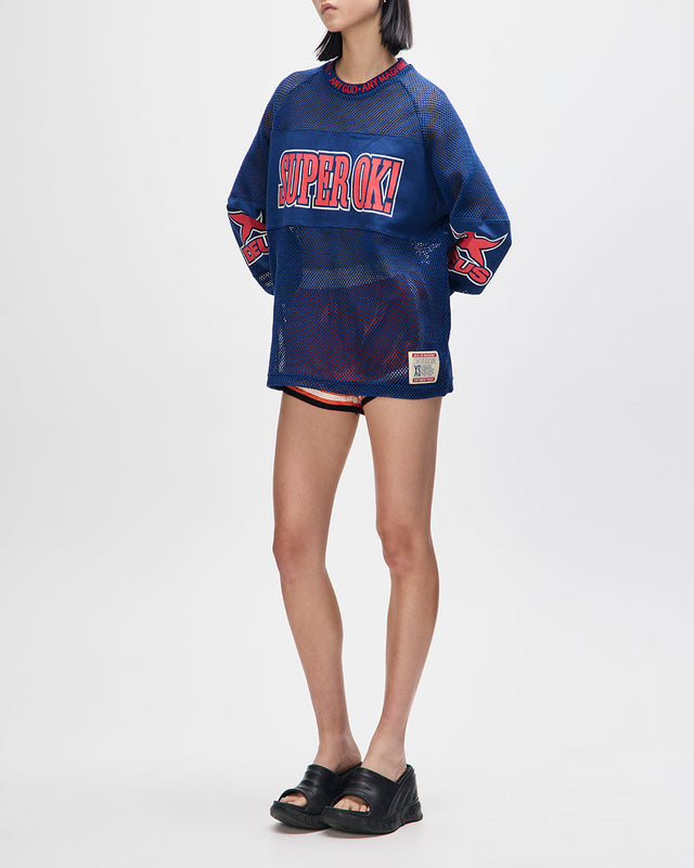 Staff Party Moto Jersey - Navy Peony