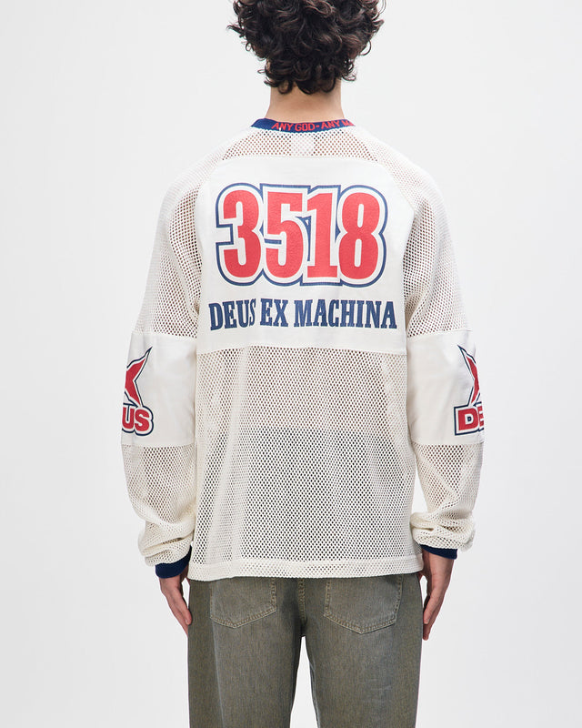 Staff Party Moto Jersey - Vintage White