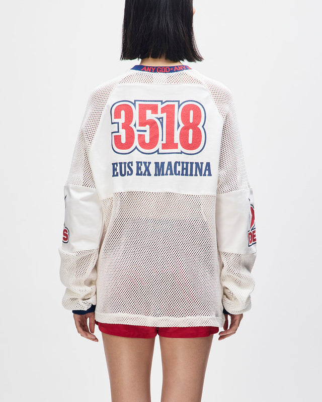 Staff Party Moto Jersey - Vintage White