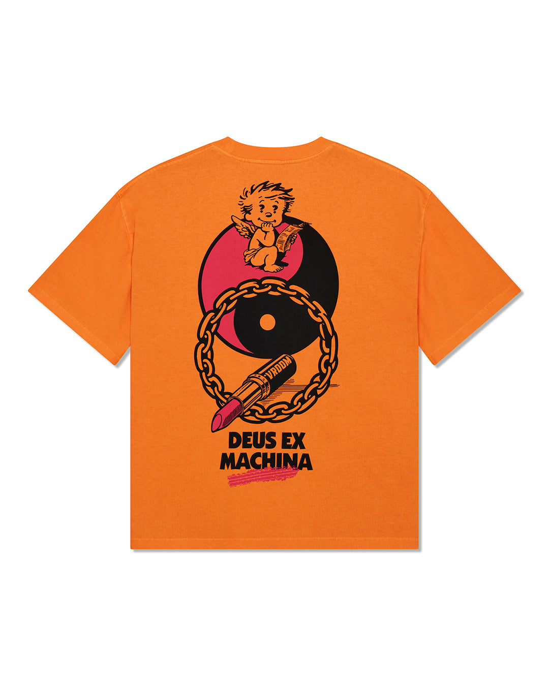 T-Shirts | Deus Ex Machina | Roughneck Tee - Persimmon Orange