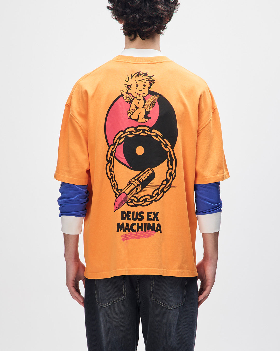 T-Shirts | Deus Ex Machina | Roughneck Tee - Persimmon Orange