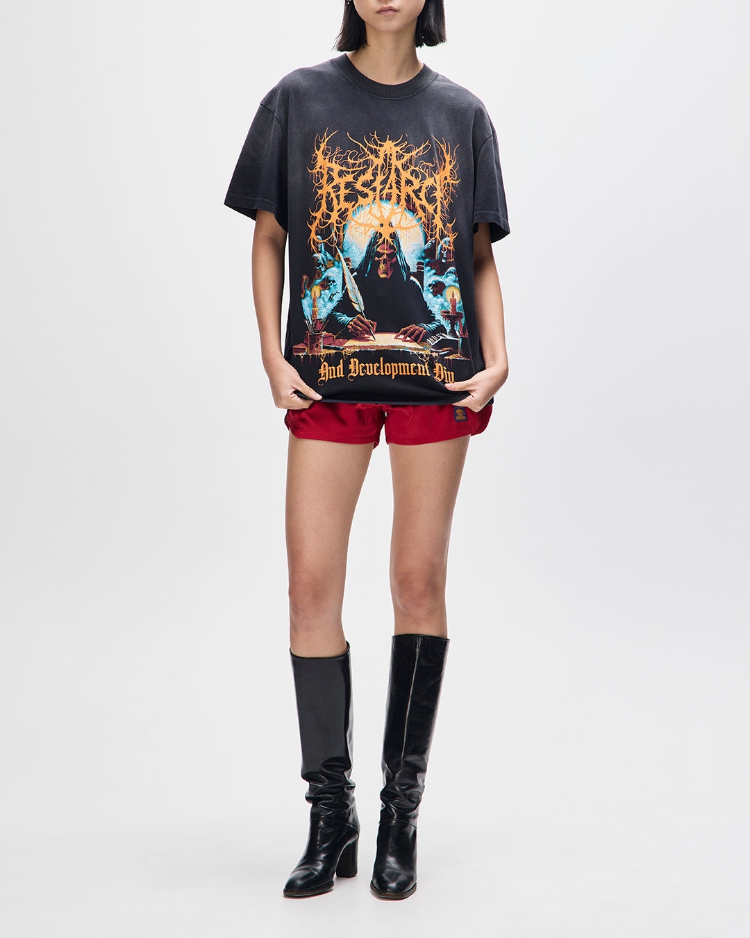 T-Shirts | Deus Ex Machina | R&D Tee - Anthracite – Deus Ex