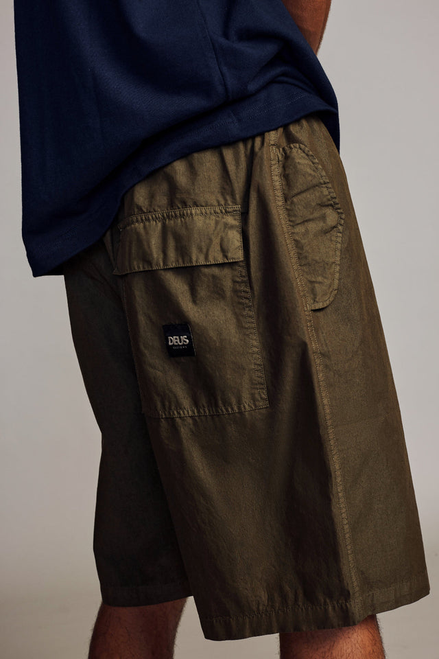 Remi Parachute Short - Dark Olive