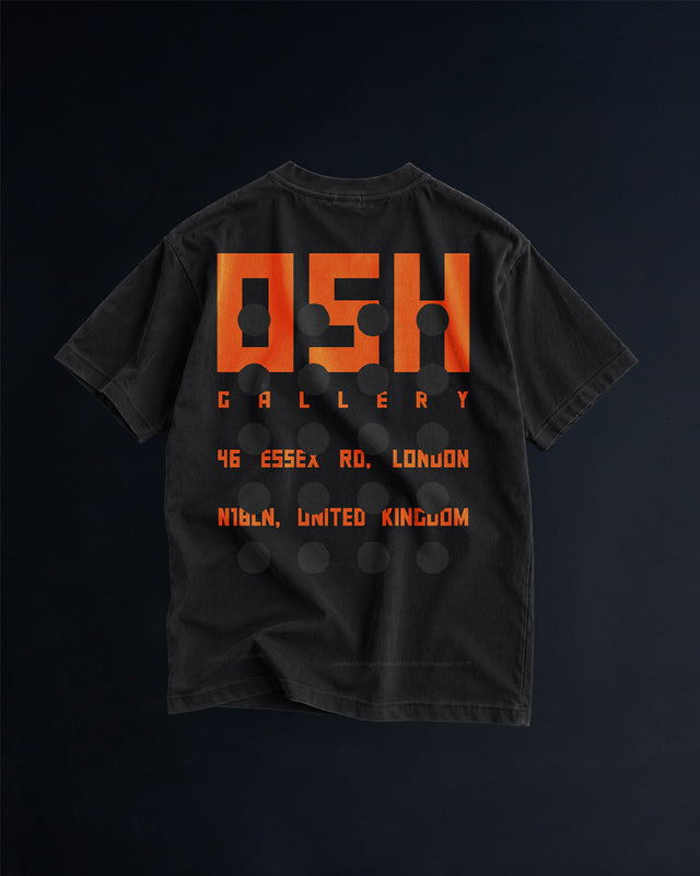 Hole Punch Tee Black Back