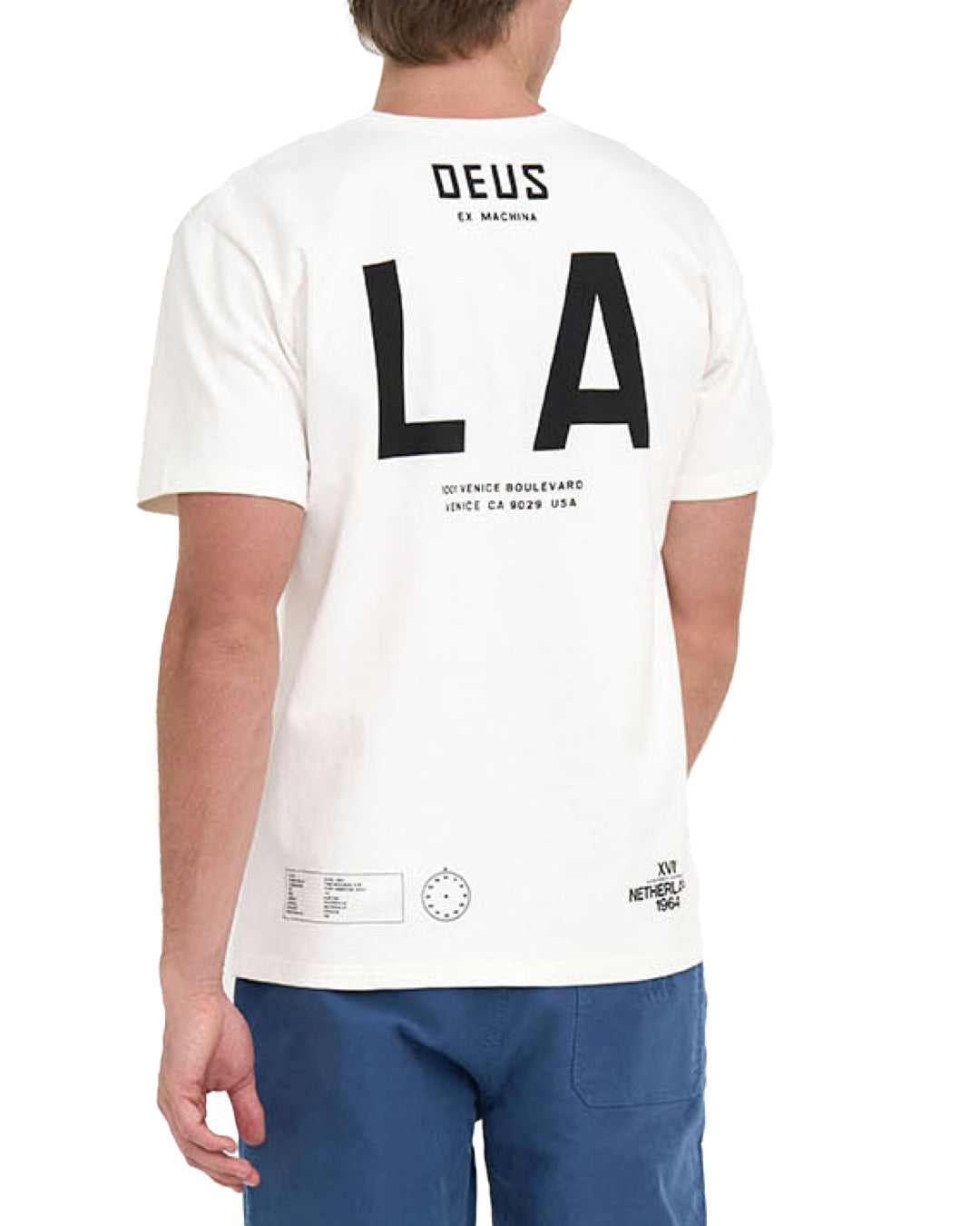 Tees | Deus Ex Machina | Mw LA Address Tee Anthracite – Deus Ex