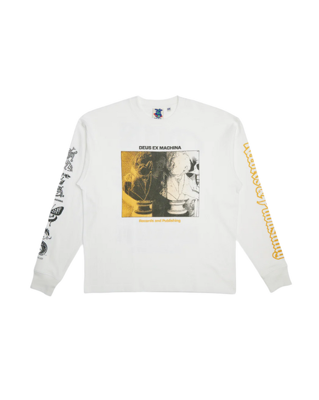 Divine Spark Long Sleeve Tee - Vintage White