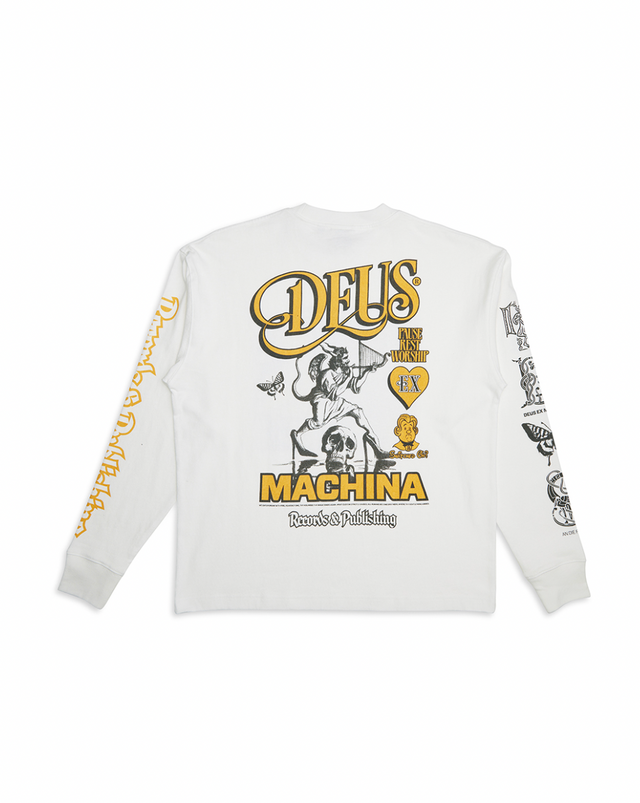 Divine Spark Long Sleeve Tee - Vintage White