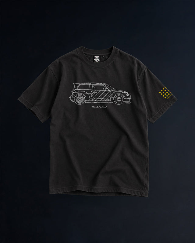 Skeg Scribble Tee Black Front