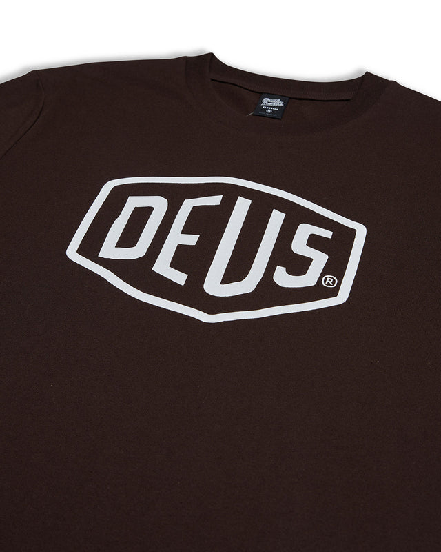 Shield Tee - Choc Brown