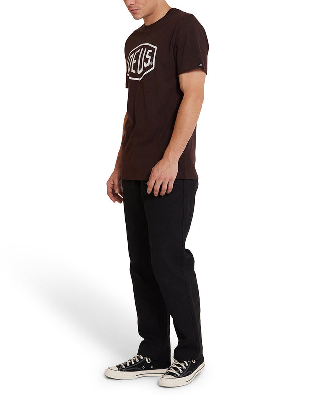 Shield Tee - Choc Brown