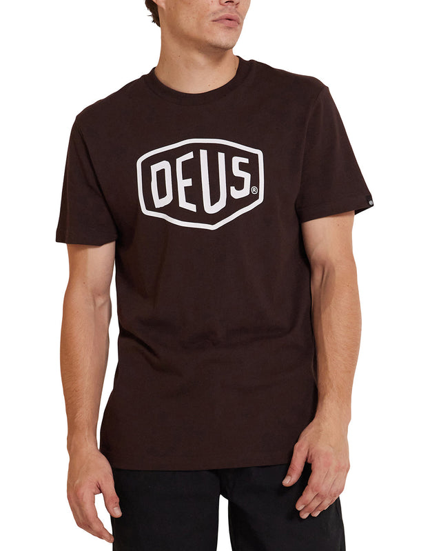 Shield Tee - Choc Brown