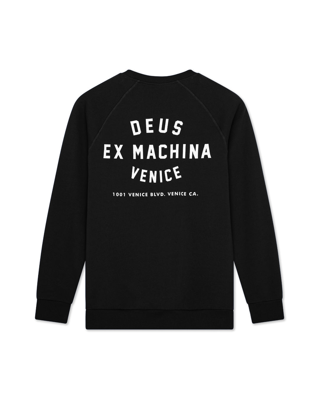 Fleece | Deus Ex Machina | Venice Address Crew Black – Deus Ex
