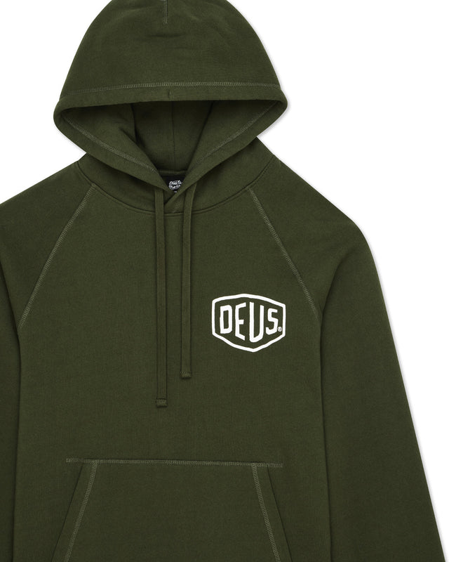 Sweat à capuche Harajuku Address - Vert cyprès