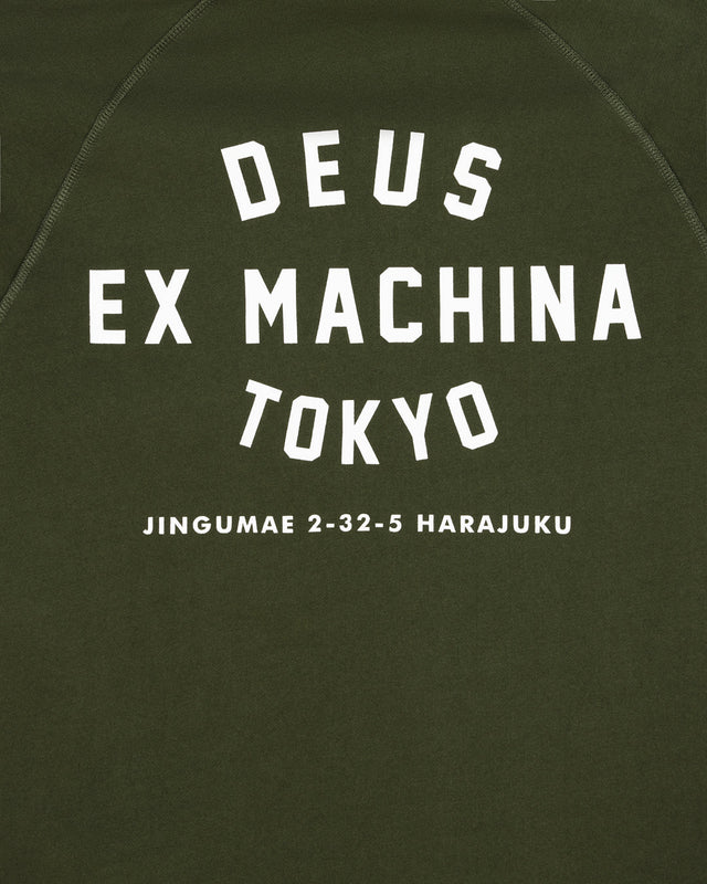 Sweat à capuche Harajuku Address - Vert cyprès