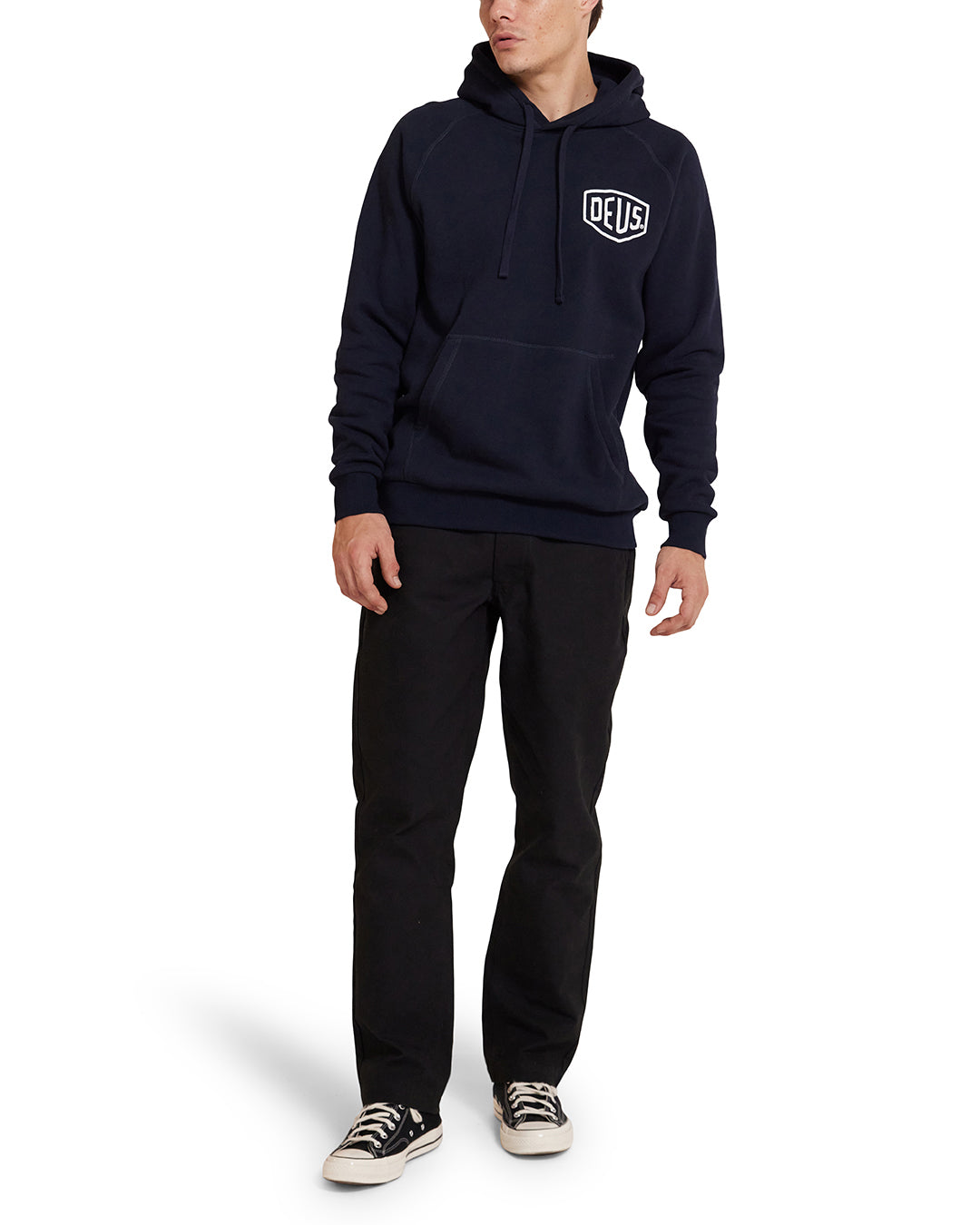 Fleece | Deus Ex Machina | Tokyo Address Hoodie Navy – Deus Ex