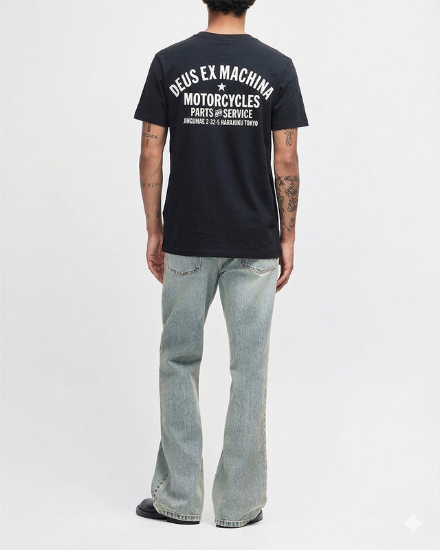 T-shirt Harajuku Address - Noir