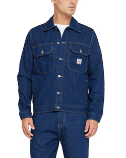 Kanan Work Jacket - Dry Indigo|Model