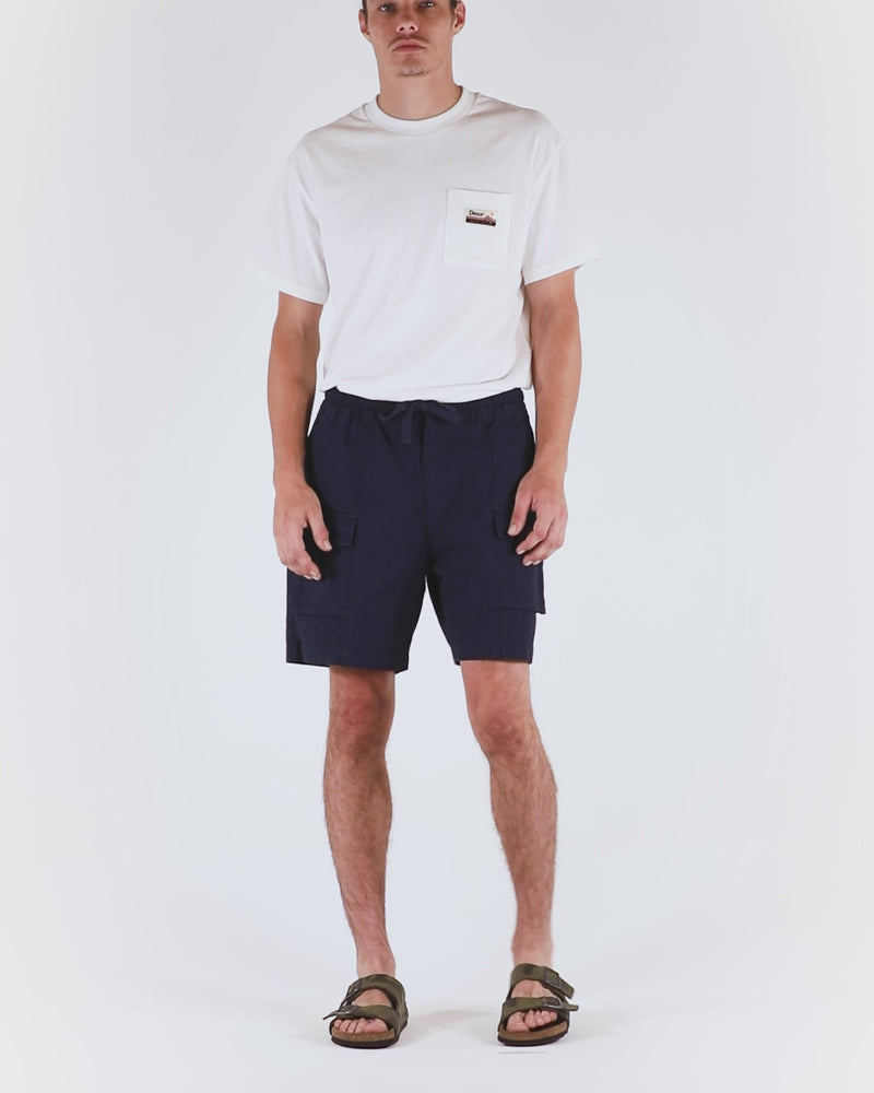 Geared Short - Washed Navy