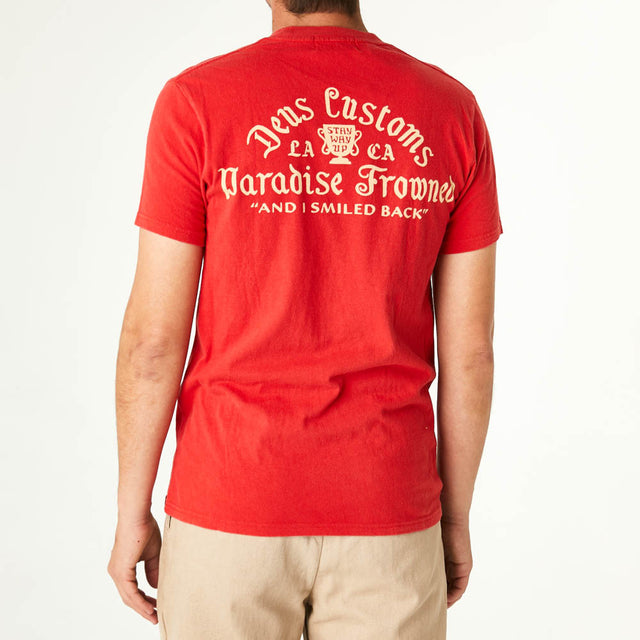 Paradise Frowned Tee - Red Molten