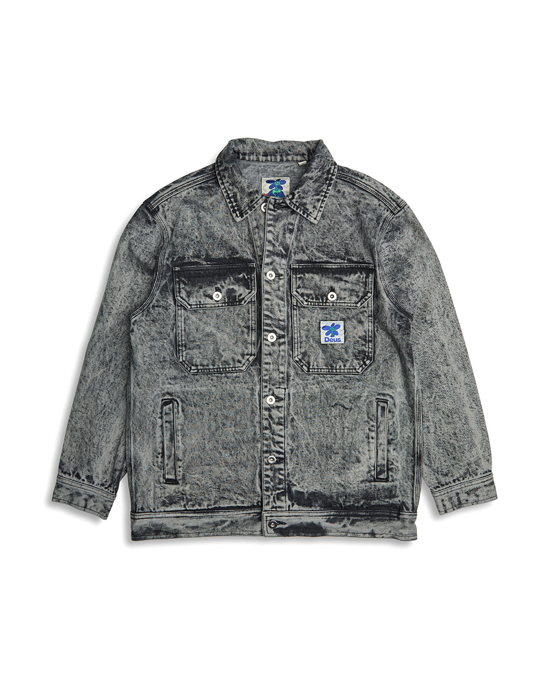 Etudes scribble-print Denim Jacket - Farfetch