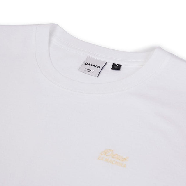 Standard Short Sleeve Embroidered Tee - White