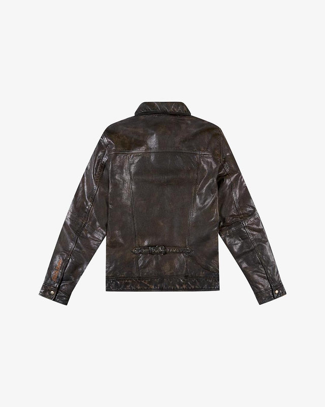 Tucker Leather Jacket - Dark Brown