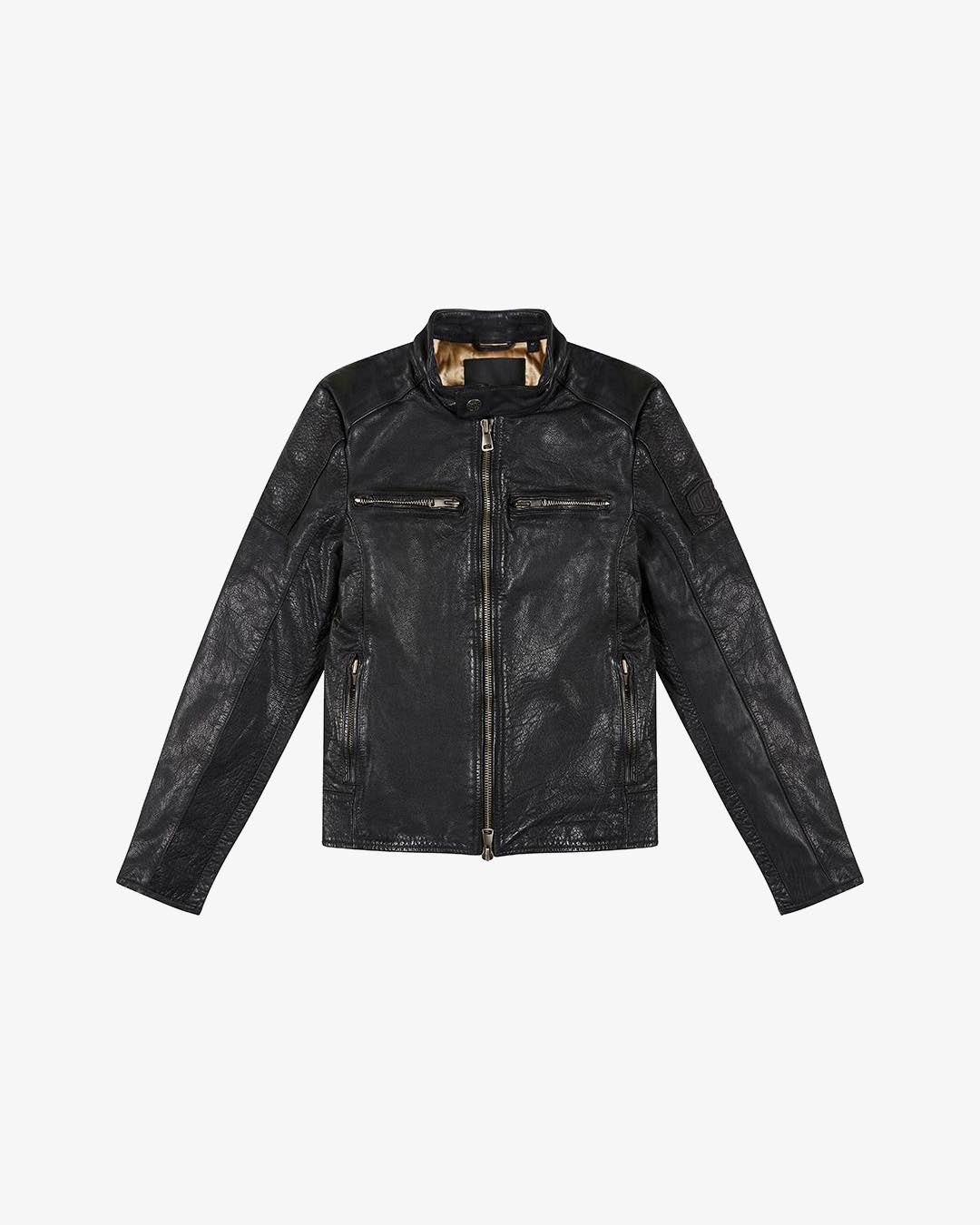 Damager Leather Jacket - Black – Deus Ex Machina Europe