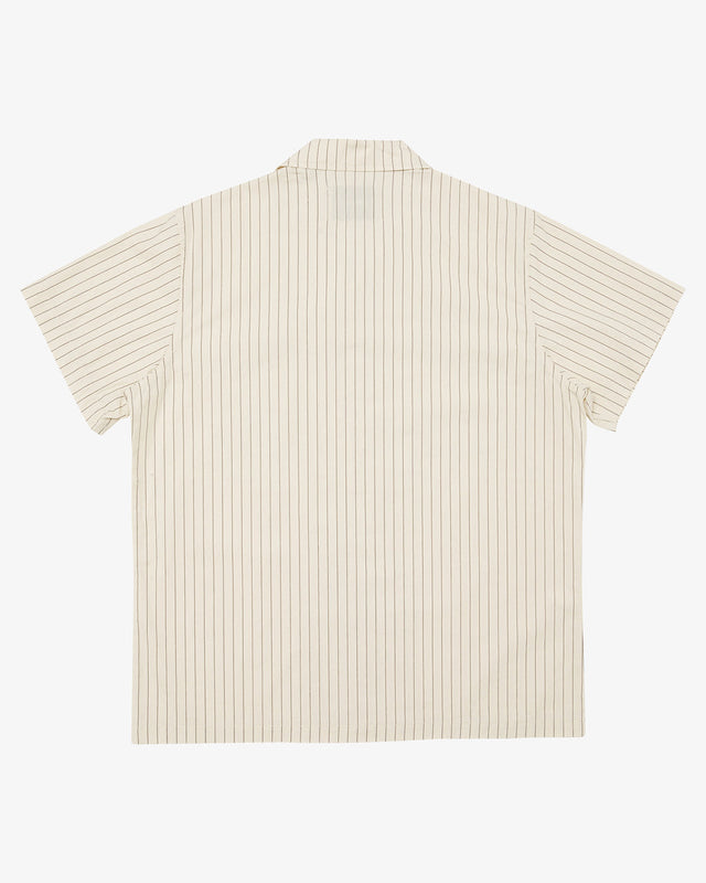 Foreman Stripe Shirt - Beige Stripe