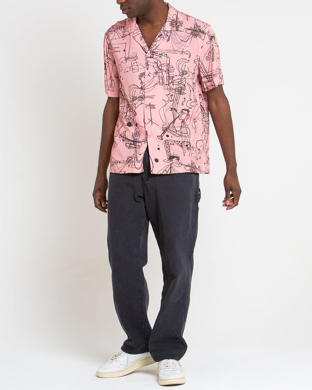 R.G Cato Short Sleeve Shirt - Zephyr Pink