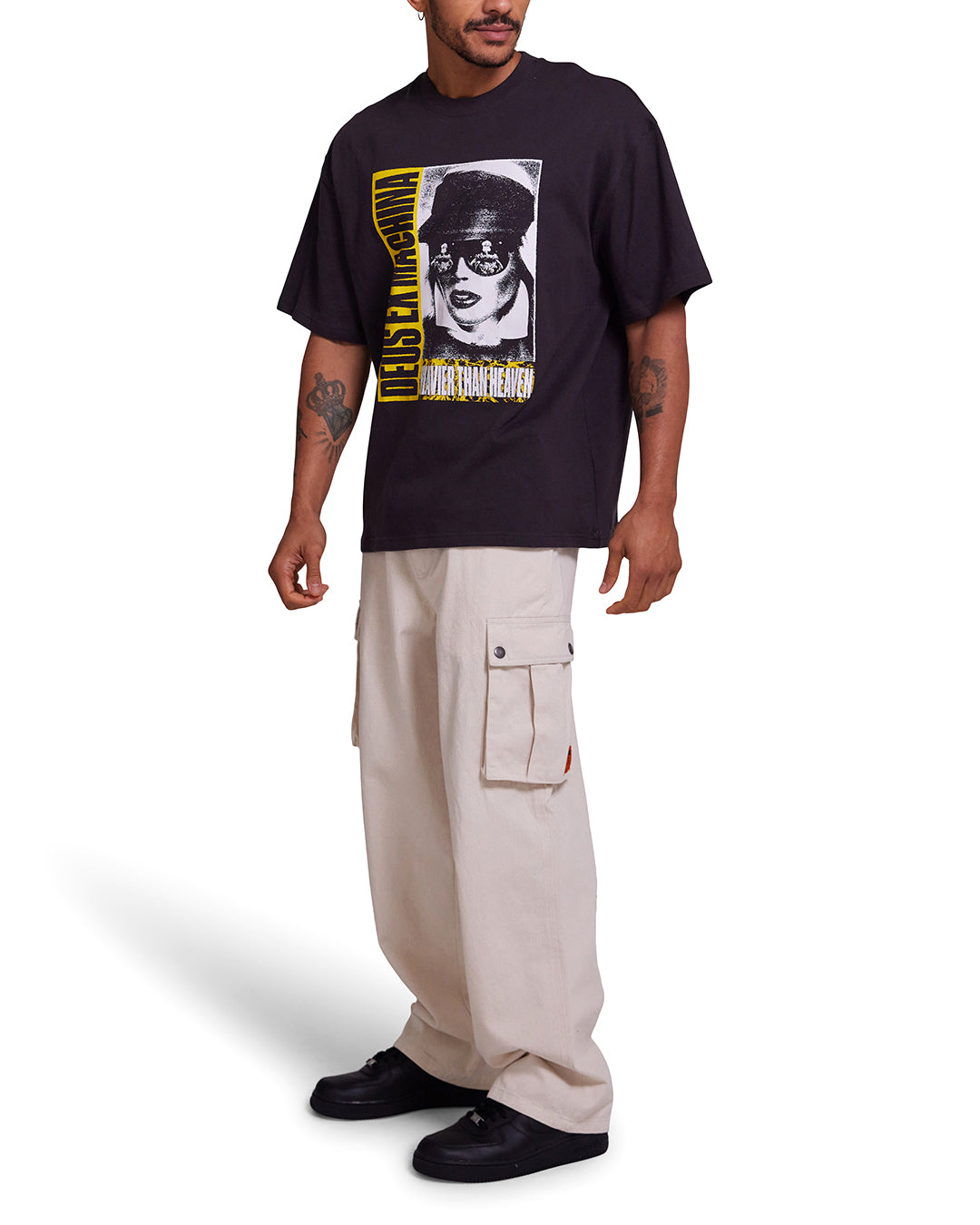 Deus Ex Machina☆HEAVIER THAN HEAVEN TEE プリント半袖Tシャツ Tees | Deus Ex Machina | Heavier Than Heaven Tee True Blue