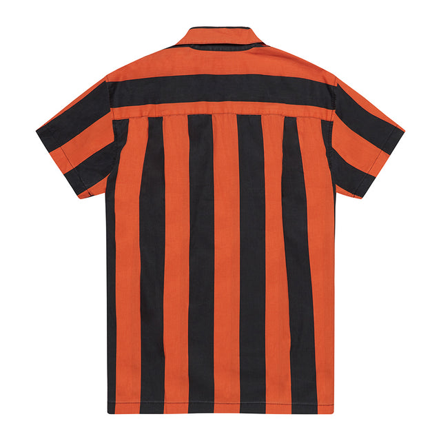 Vertigo Stripe Shirt - Poppy Orange