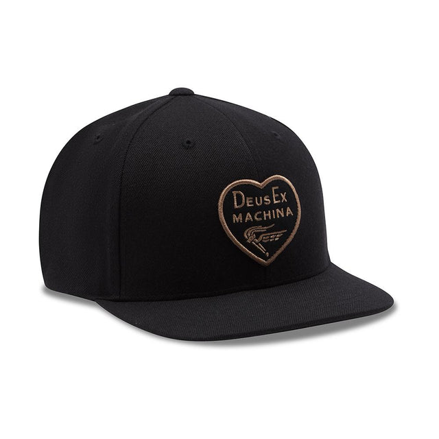 Heart Baseball Cap - Black