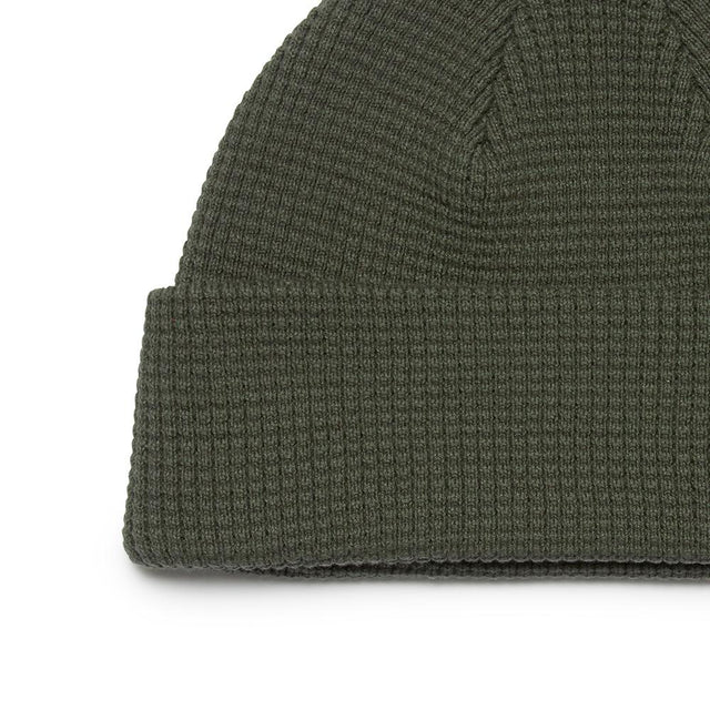 Waffle Beanie - Forest Green