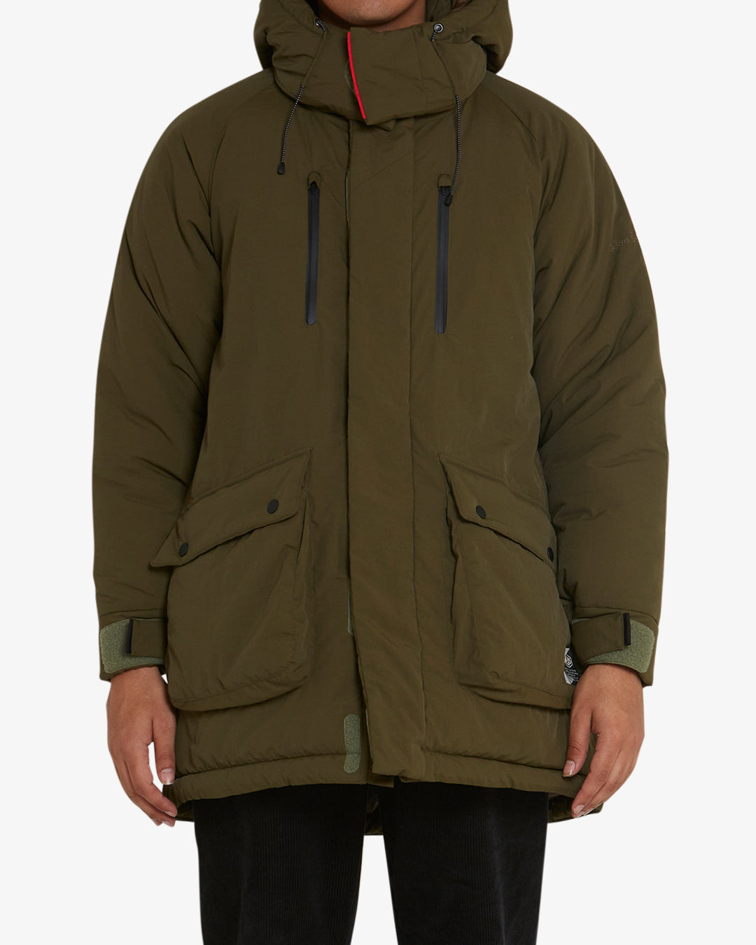 Hiemal Padded Long Jacket - Moss Green – Deus Ex Machina Europe