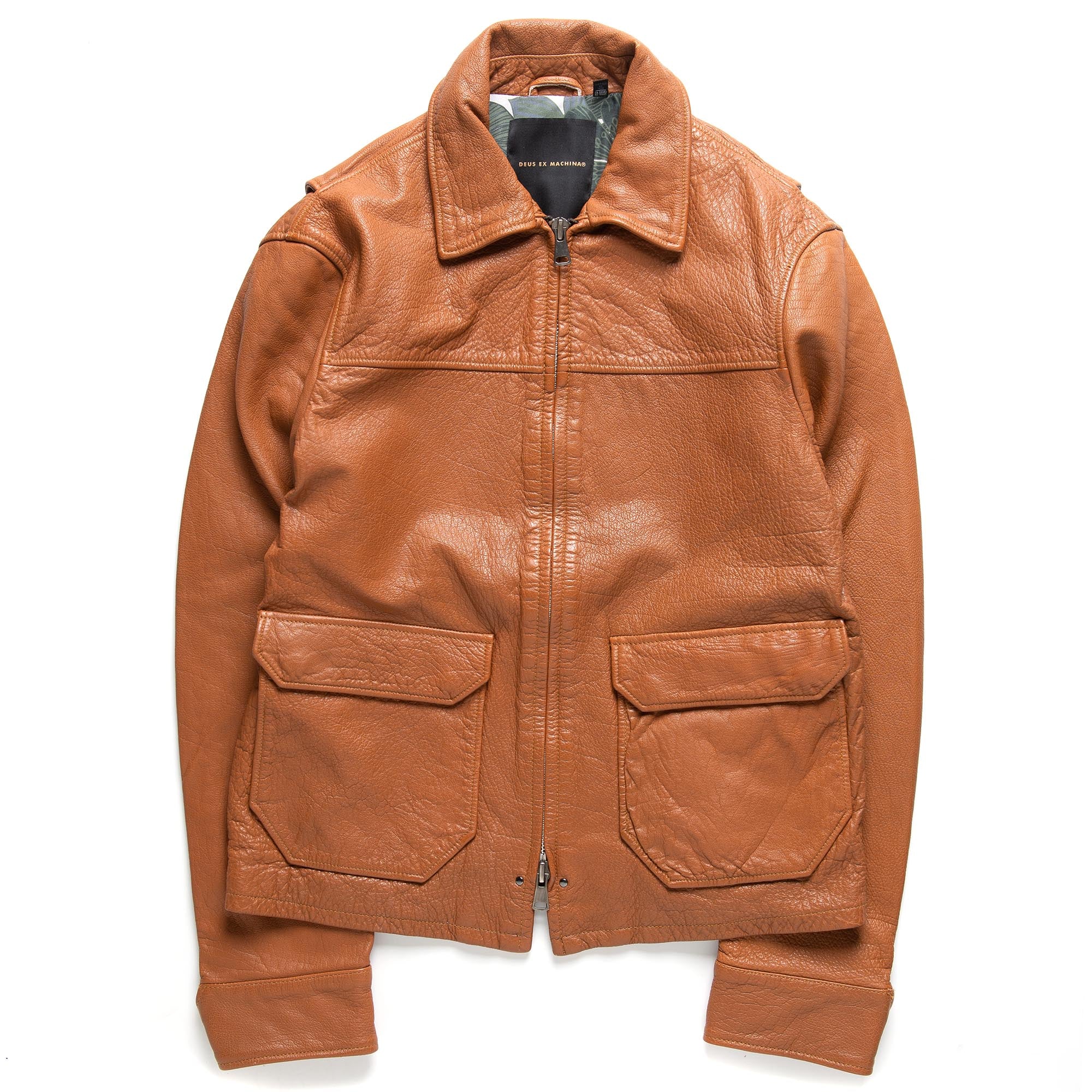 Blouson cuir deus ex machina hot sale